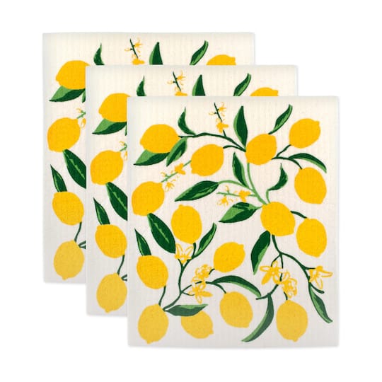 DII® Lemon Swedish Dishcloth, 3ct.
